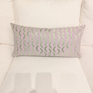 Decorative Lavender and Green Pillow